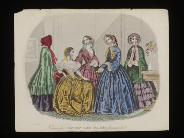 Unknown, Fashions for London and Paris January 1853
