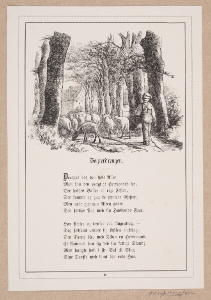 H.P. Hansen, Vogterdrengen. Illustration til H.V. Kaalund, "Fabler for Børn"