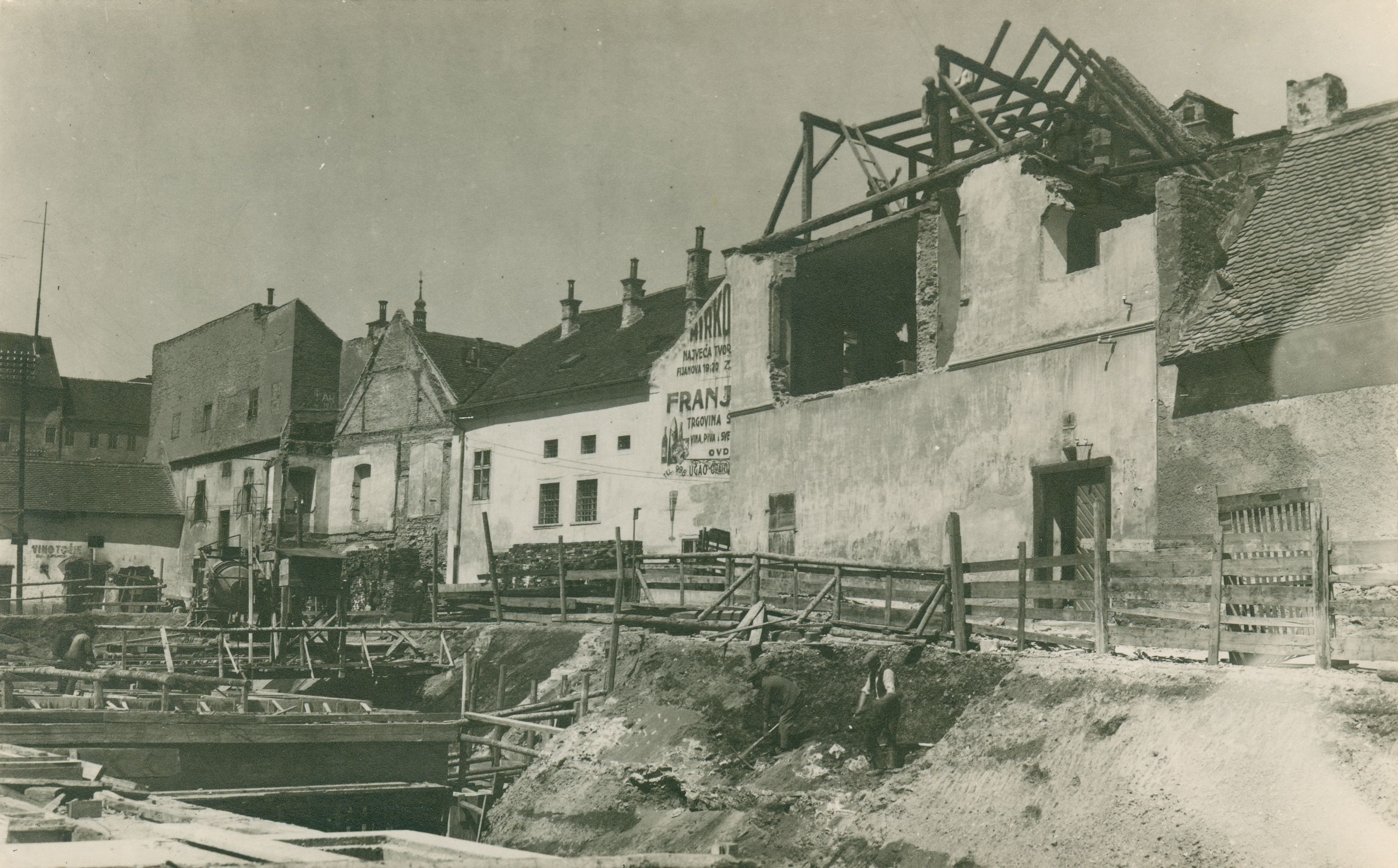 Vladimir Horvat, Zagreb (Dolac) - Izgradnja tržnice, sjeverni dio
