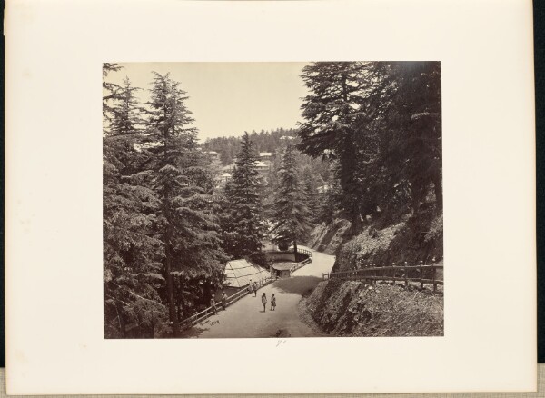 Samuel Bourne, Simla; The Mall from Talbot House