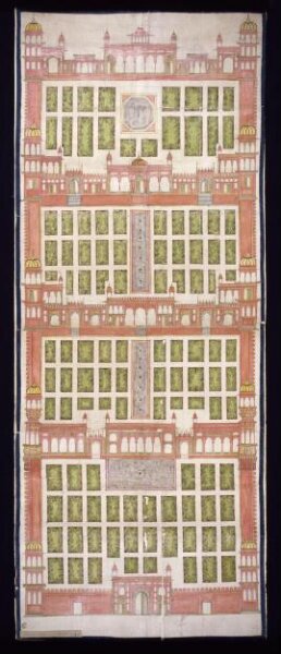 Unknown, Plan of the Emperor's garden, Delhi, 1774.