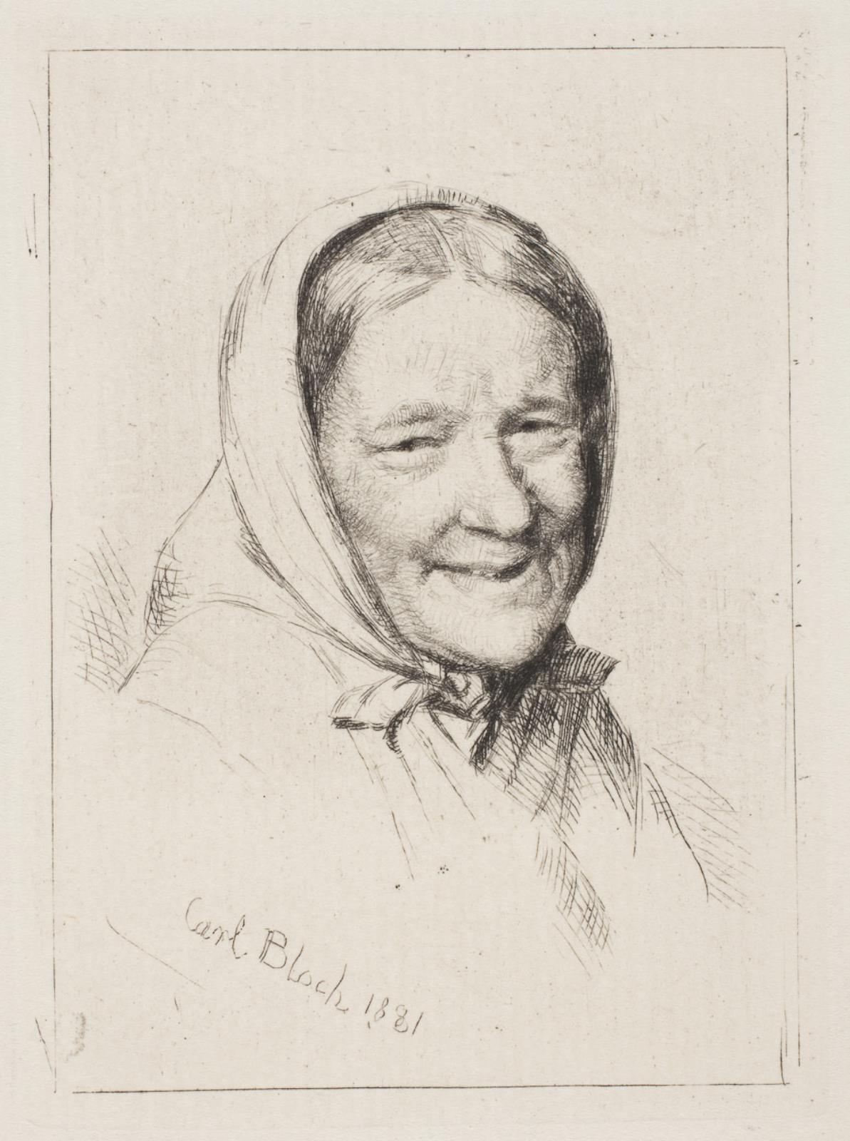 Carl Bloch, En fiskerkone