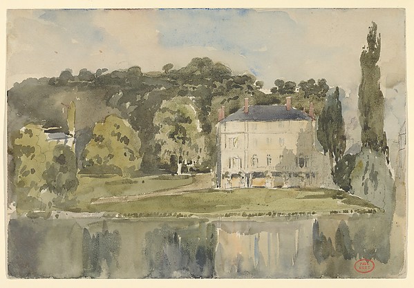 Paul Huet, View of the Château at Folembray