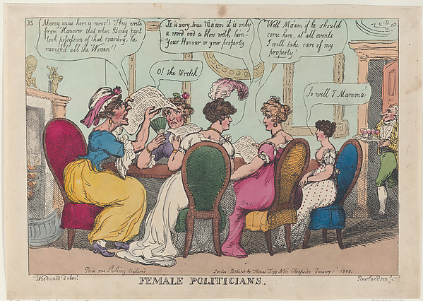 Thomas Rowlandson, Female Politicians