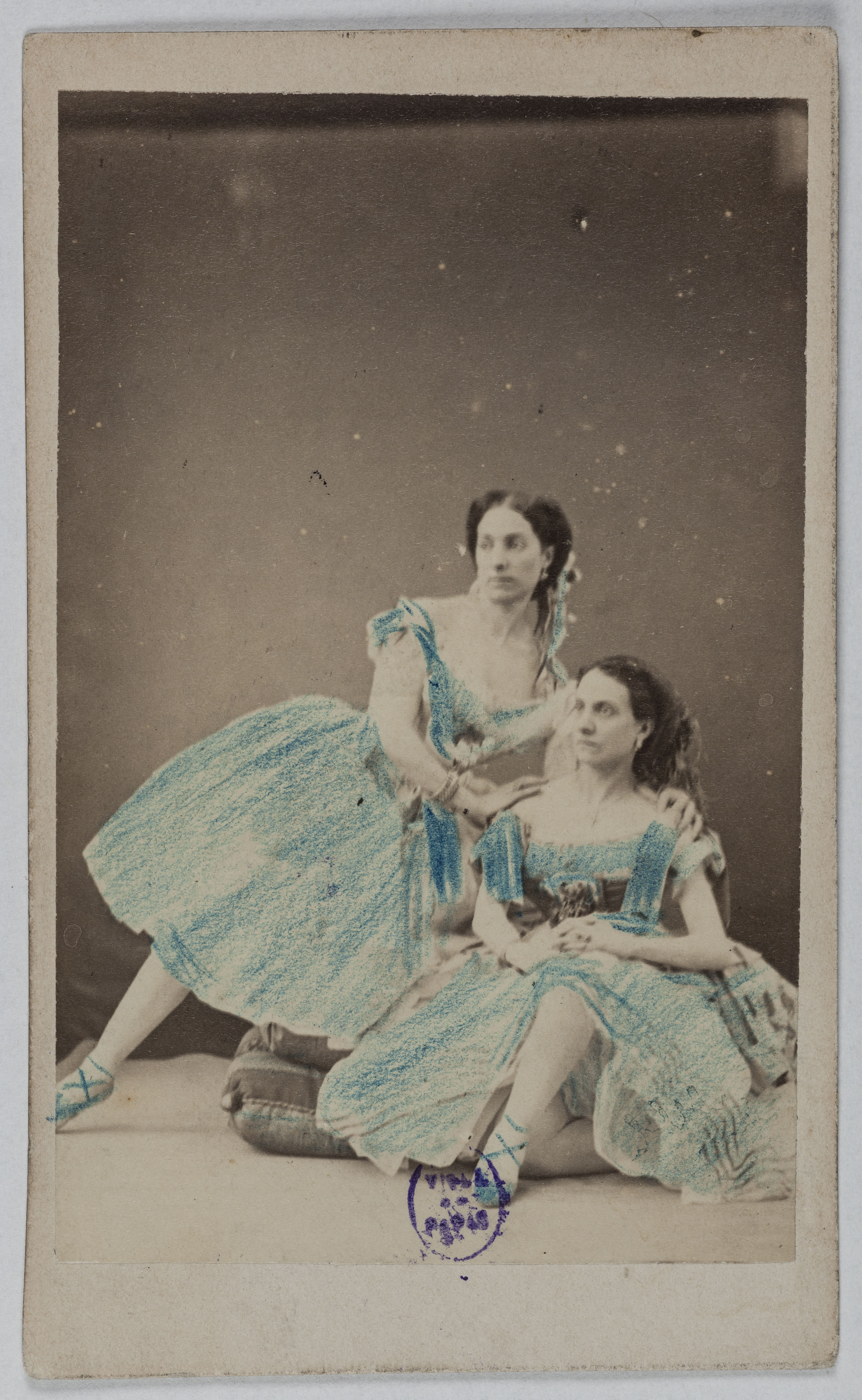Anonyme, Portrait d'Esther et Rachel, (danseuses)