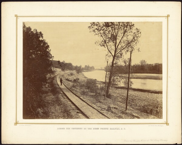 Alexander Gardner, [View on the Kansas River at Ft. Riley, Kansas]