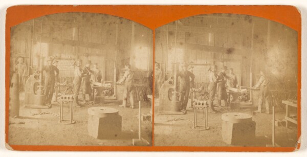 Unknown, [Interior of a machine shop]