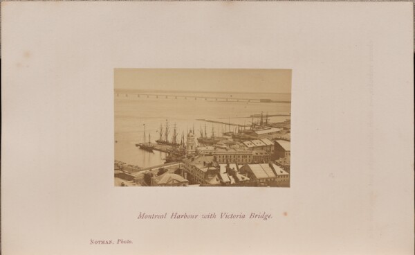 William Notman, Montreal Harbour with Victoria Bridge