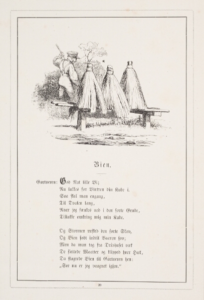 H.P. Hansen, Bien. Illustration til H.V. Kaalund, "Fabler for Børn"