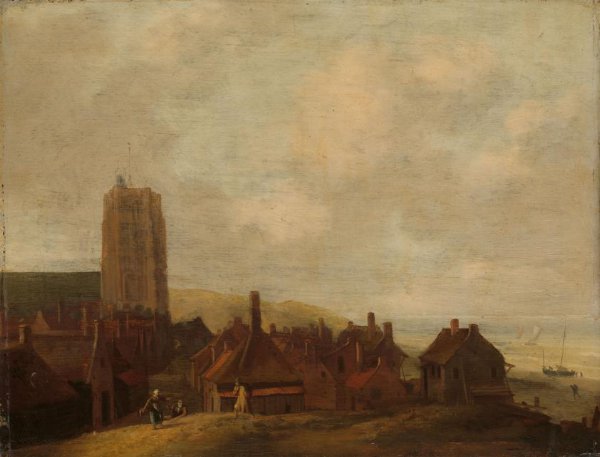 Ludolf Bakhuysen, View of Egmond aan Zee