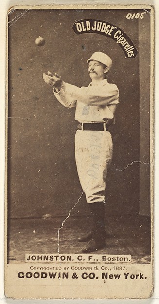 Goodwin & Company, Johnston, Center Field, Boston, from the Old Judge series (N172) for Old Judge Cigarettes