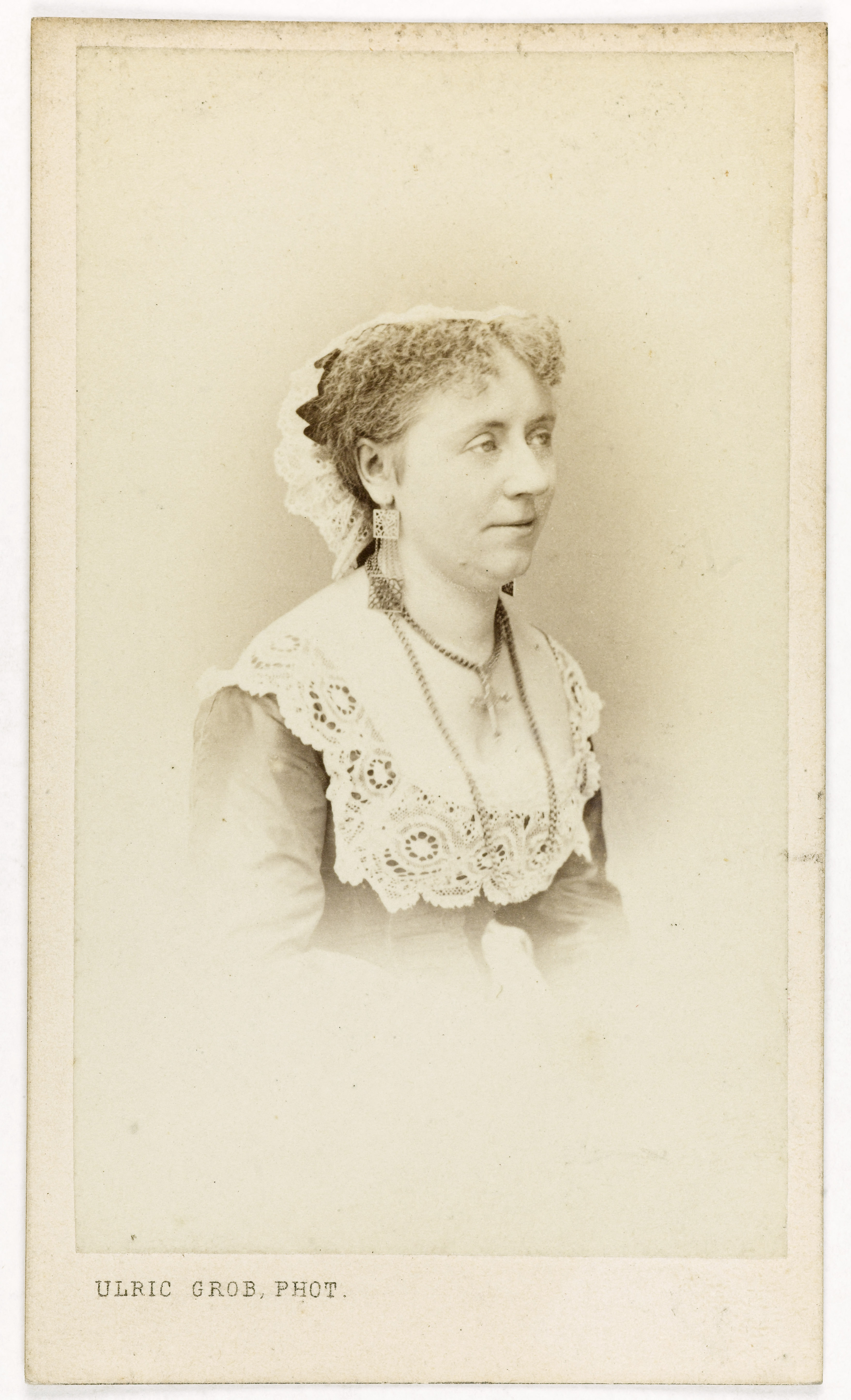 Ulric Grob, Portrait de Léontine Toudouze, (vers 1837-1893), actrice