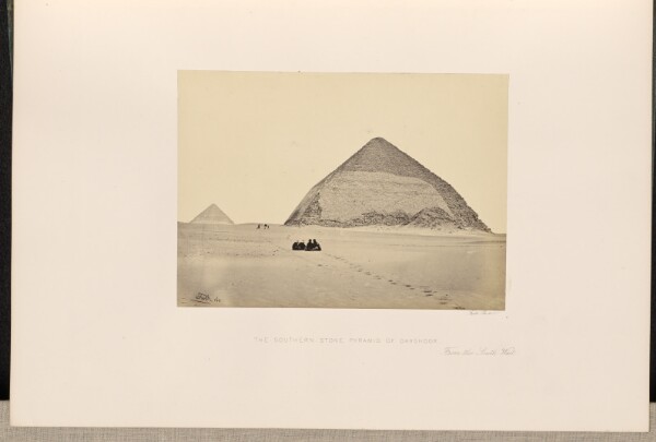 Francis Frith, The Southern Stone Pyramid of Dahshoor, From the South West