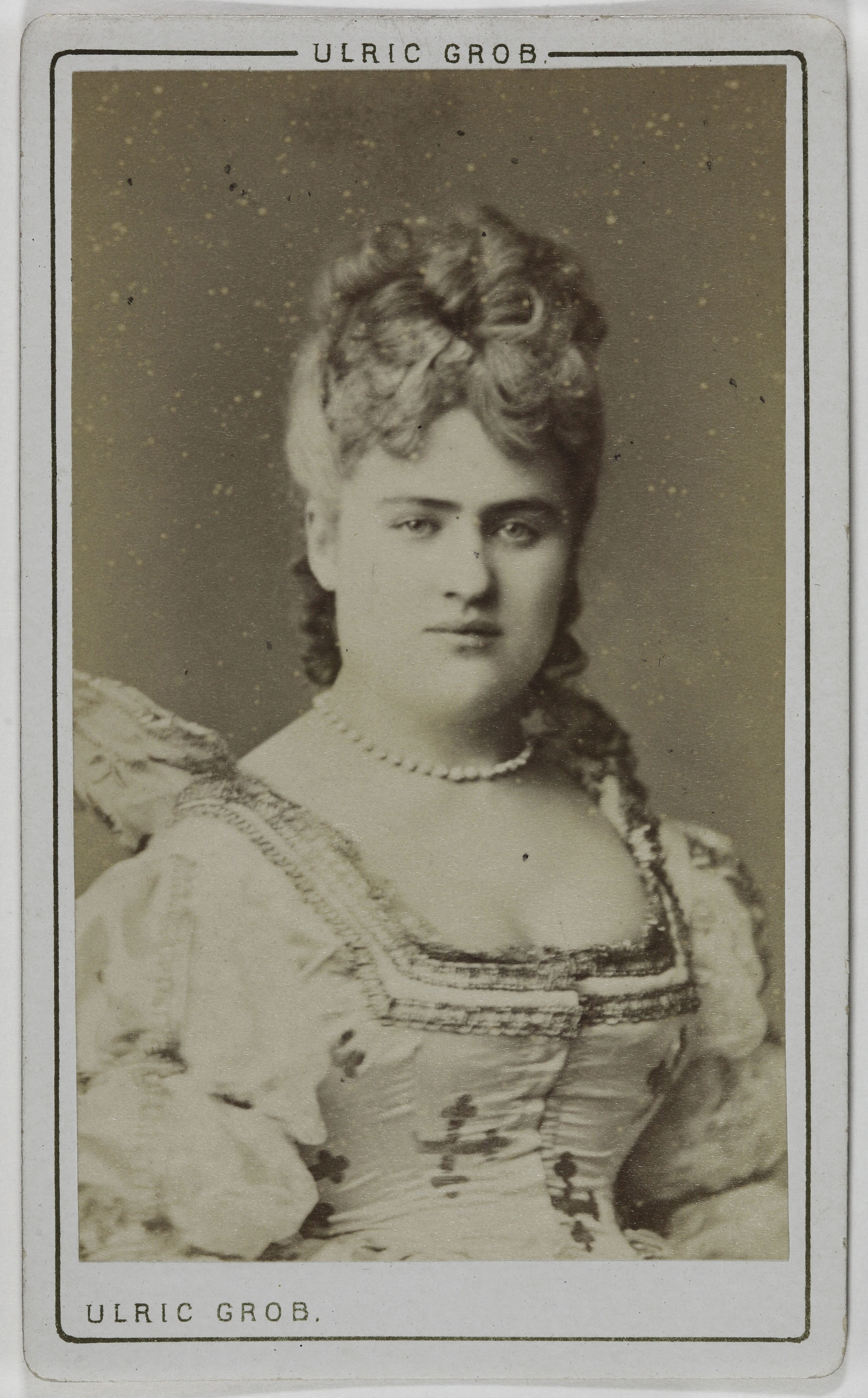 Ulric Grob, Portrait d'Angèle, (actrice)
