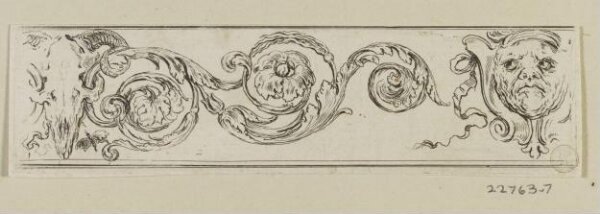 Stefano della Bella, Frises, feuillages et grotesques