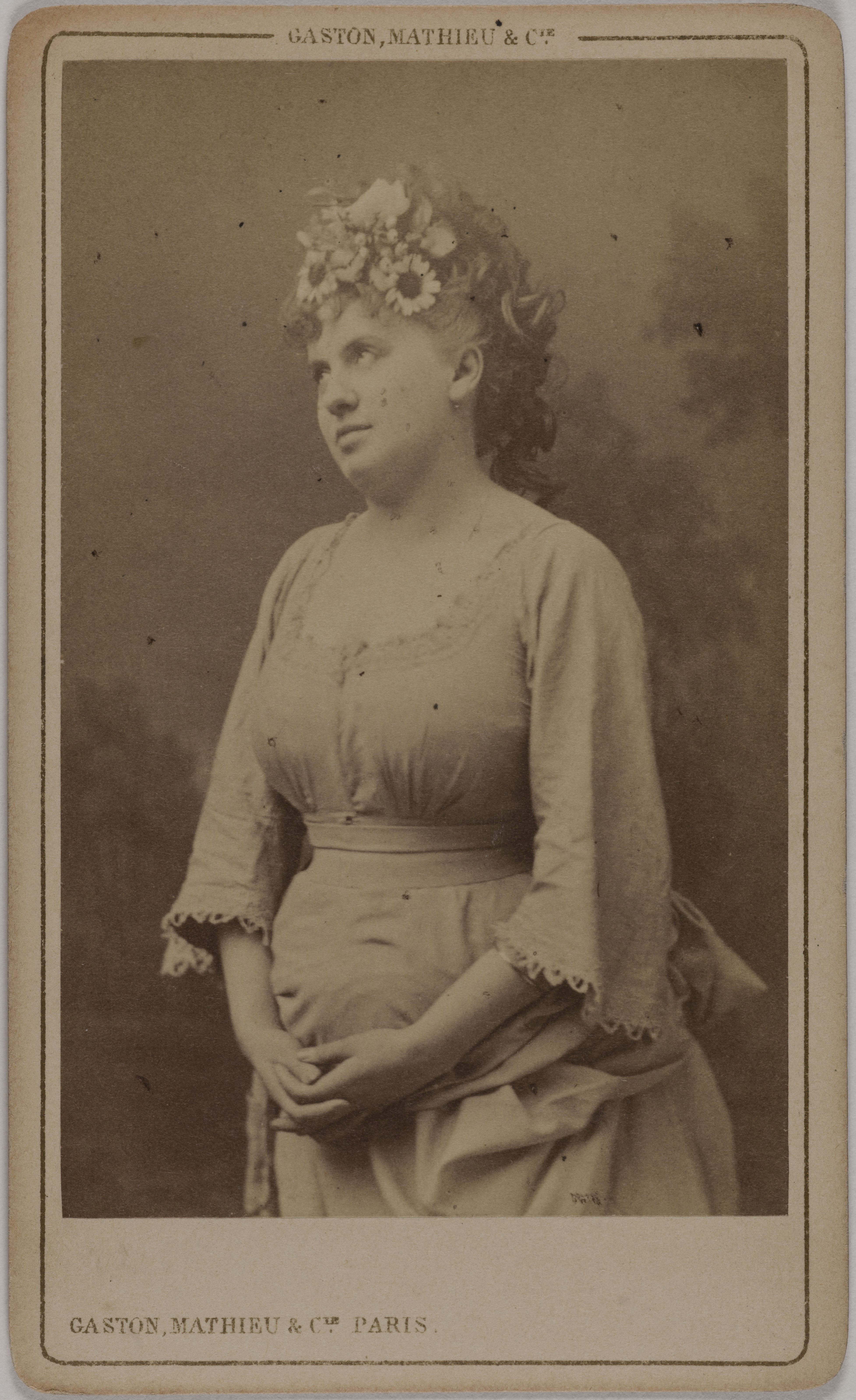 Mathieu & Cie Gaston, Portrait de Blanche d'Antigny (Maria Ernestine Antigny, dite), (1842-1874), (actrice)