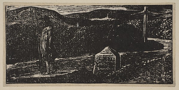 William Blake, Colinet's Journey: Milestone Marked 'LXII Miles to London', from Thornton's "Pastorals of Virgil"