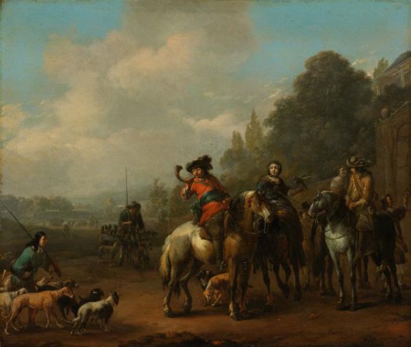Johannes Lingelbach, The Return from the Hunt