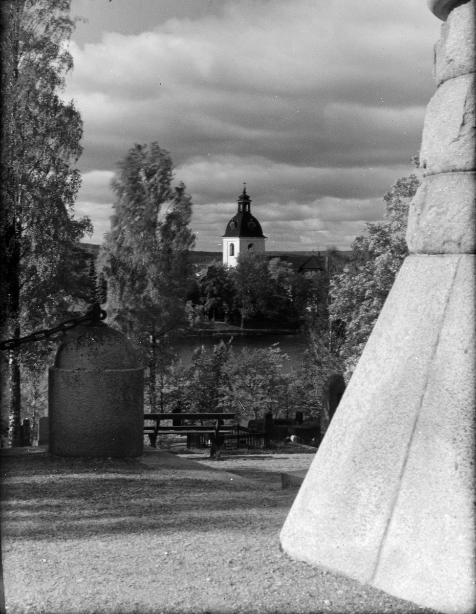 Skötsner-Edhlund, Vy mot Filipstads kyrka från John Ericssons gravmonument, Filipstad