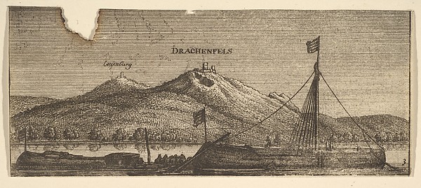 Wenceslaus Hollar, Drachenfels and Lowenburg, from "German Views"