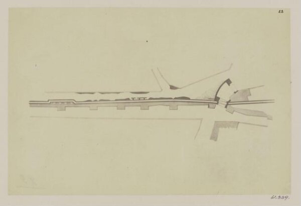 Parker, John Henry, Walls and Aqueducts - Plan of the Wall and Aqueducts and fortress of Honorius (now destroyed) at the Porta Tiburtina