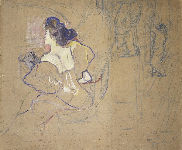 Henri de Toulouse-Lautrec, Madame Thadée Natanson (Misia Godebska, 1872–1950) at the Theater