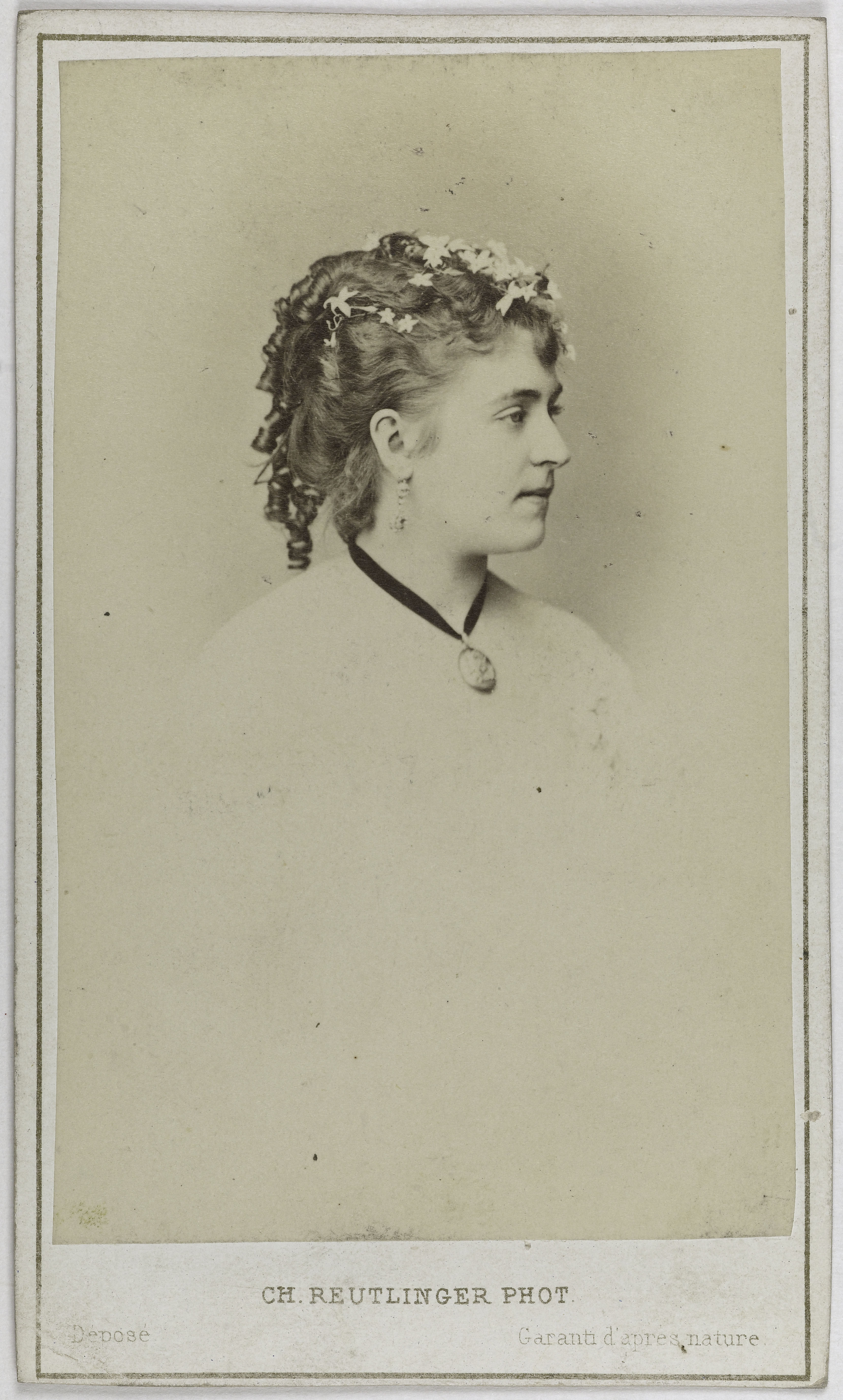 Charles Reutlinger, Portrait d'Adeline Blanche Pierson, (1842-1919), (actrice)