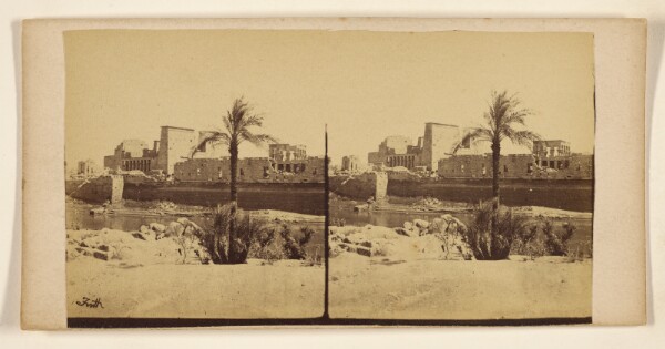 Francis Frith, [Temples on the Island of Phelad]