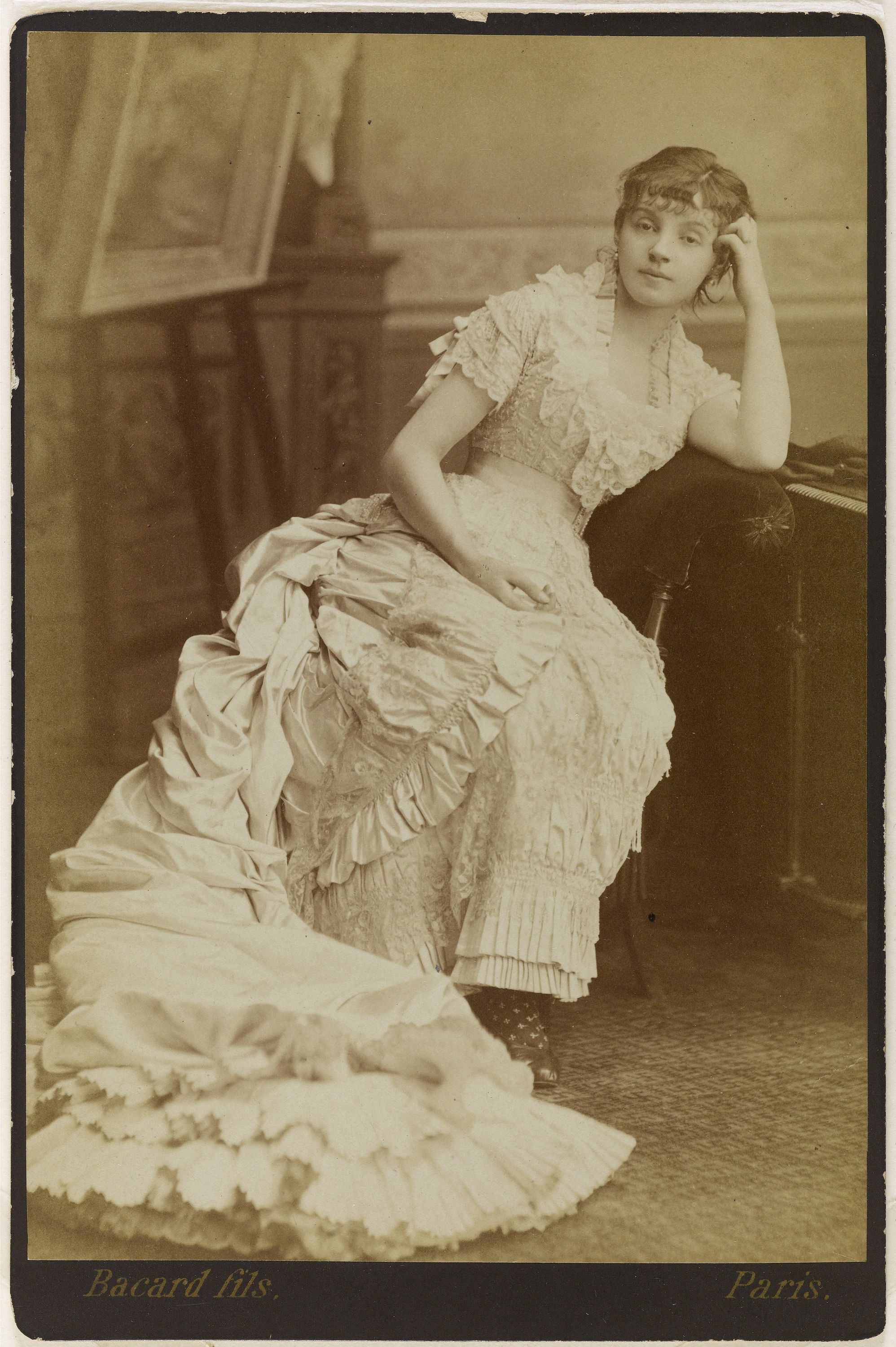 Bacard Fils, Portrait de Réjane, actrice, (Gabrielle Réju, dame Porel dit), (1856-1920).