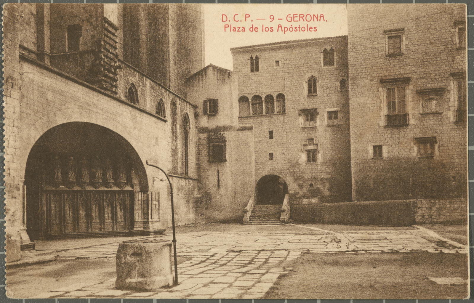 Desconegut, D.C.P.- 9 - GERONA. Plaza de los Apóstoles