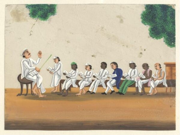 Unknown, One of eleven paintings depicting schools.