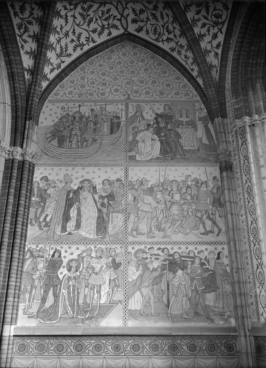 Paul Sandberg, Lime painting in Uppsala Cathedral, Uppsala 1948