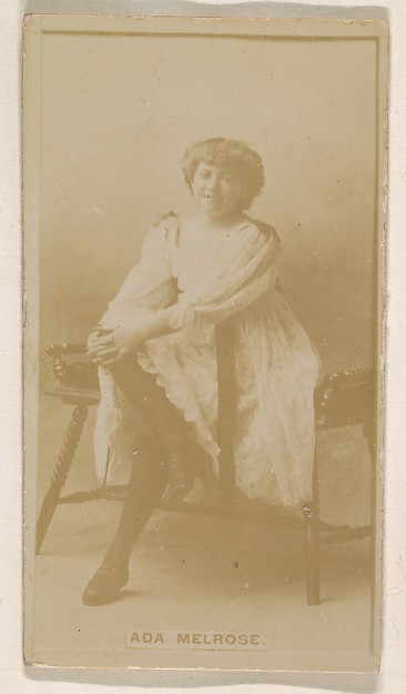 Kinney Brothers Tobacco Company, Ada Melrose, from the Actresses series (N245) issued by Kinney Brothers to promote Sweet Caporal Cigarettes