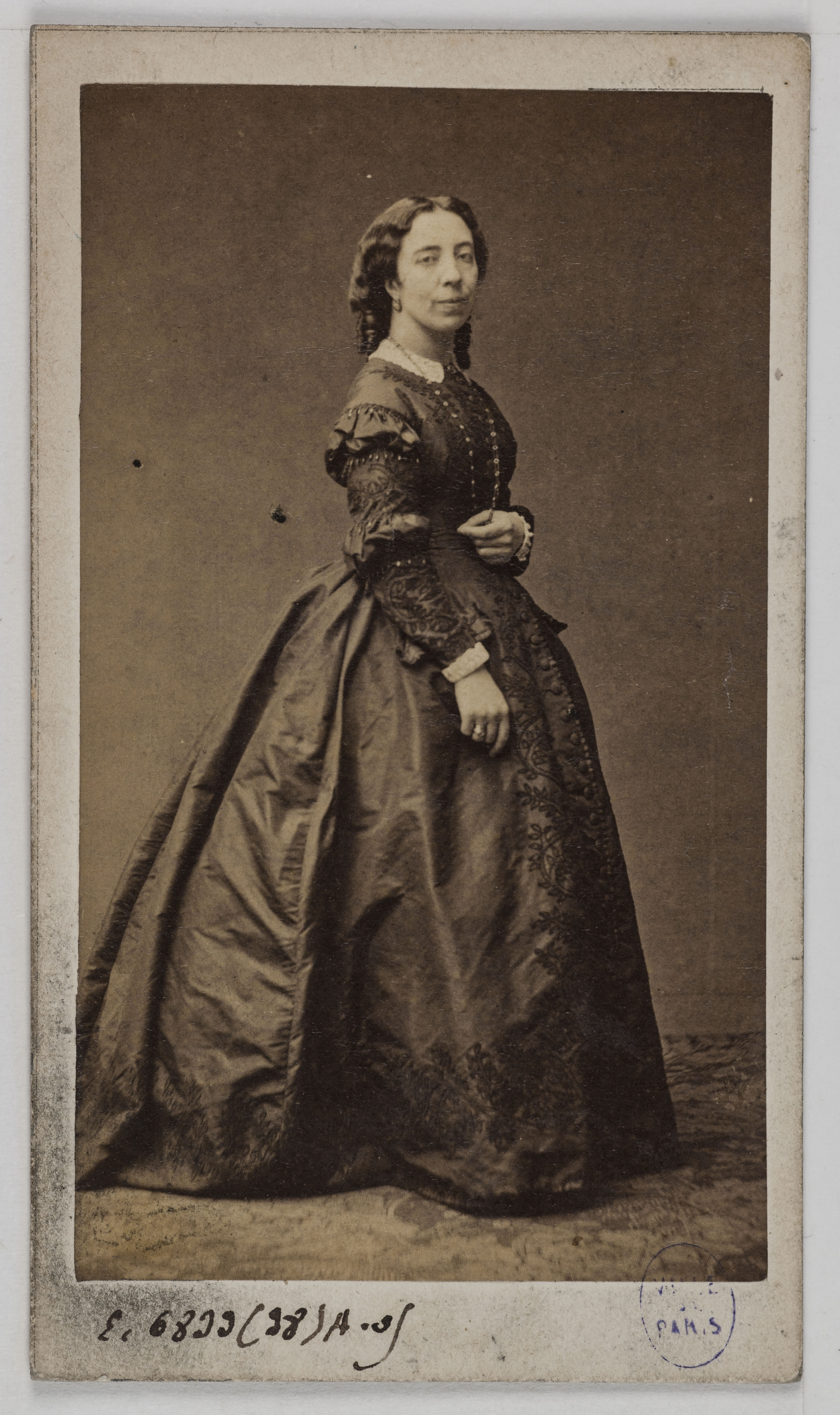 Pierre Petit & Trinquart, Portrait de Pauline Viardot (née Pauline Garcia, 1821-1910), mezzo-soprano et compositrice.