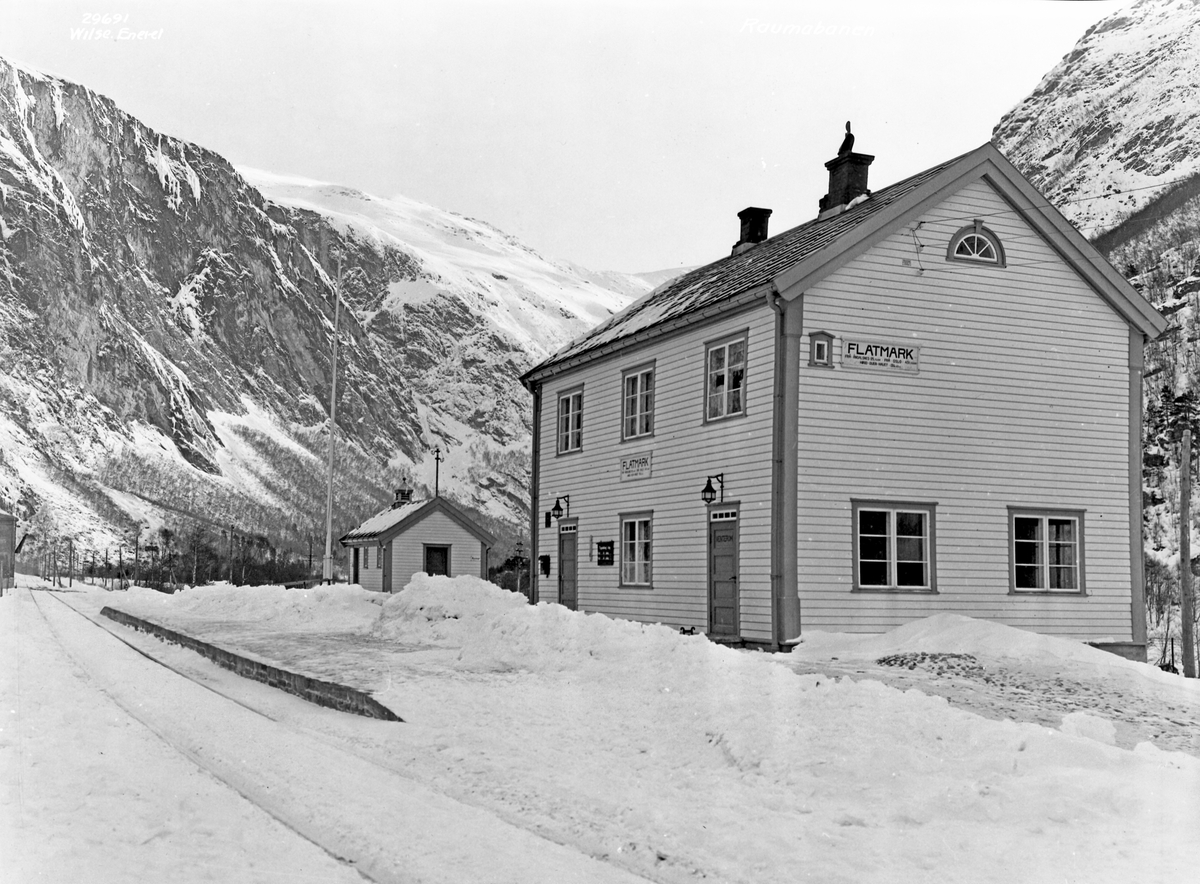 Anders Beer Wilse, Prot: Raumabanen - Flatmark station