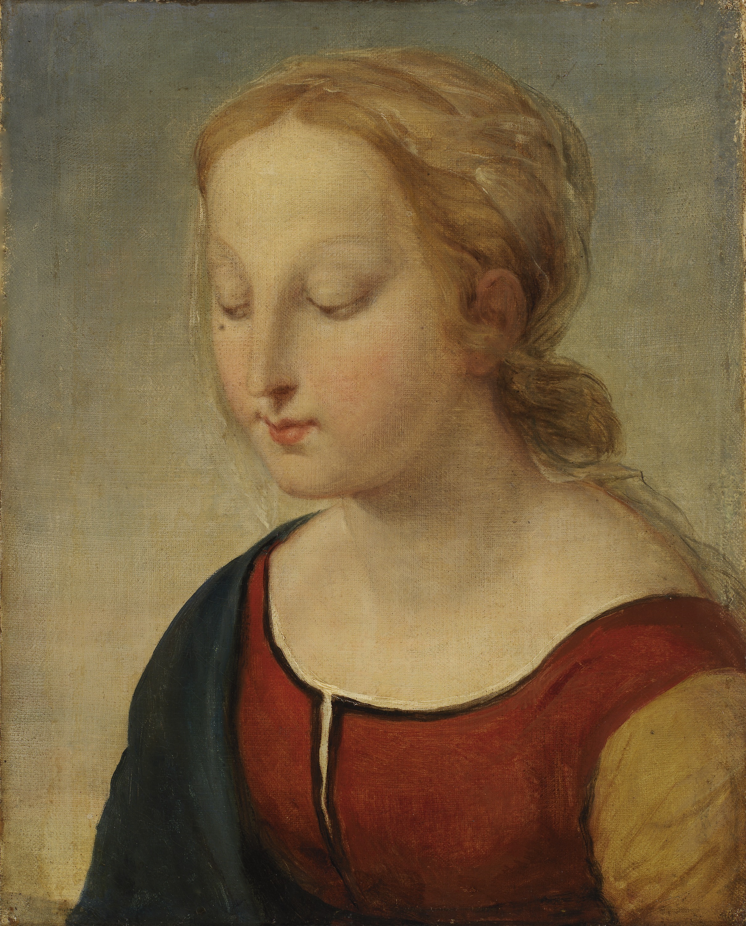 Unidentified, Head of the Madonna (from la Belle Jardiniere)
