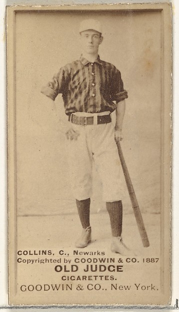 Goodwin & Company, Collins, Catcher, Newark, from the Old Judge series (N172) for Old Judge Cigarettes