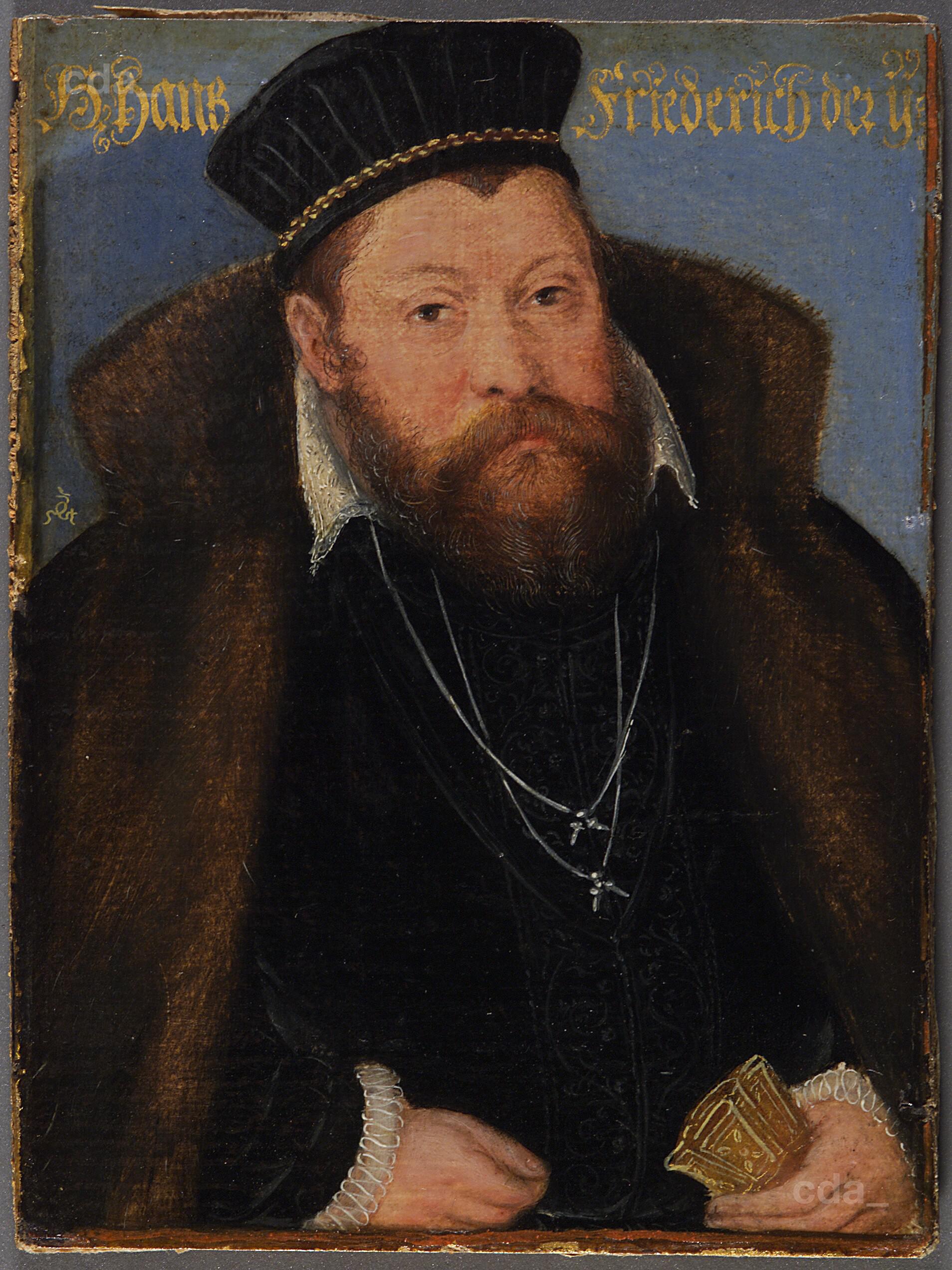 Lucas Cranach the Younger, Johann Friedrich II., Duke of Saxony - Gotha, son of Johann Friedrich I., died 1595