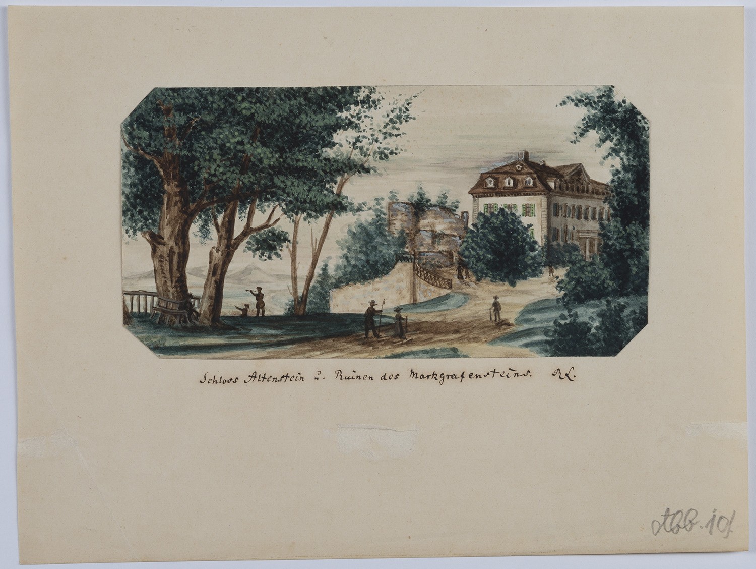 Rudolf Lutter, Liebenstein (Bad Liebenstein, Thüringen): Schloss Altenstein und Ruinen des Markgrafensteins