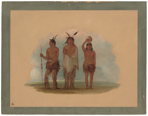 George Catlin, Three Walla Walla Indians