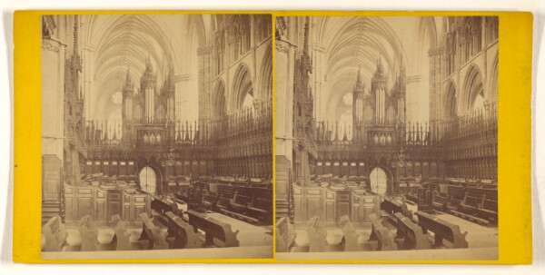 George Washington Wilson, Lincoln Cathedral - The Choir