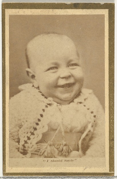 Allen & Ginter, I Should Smile, from the Actresses and Celebrities series (N60, Type 2) promoting Little Beauties Cigarettes for Allen & Ginter brand tobacco products