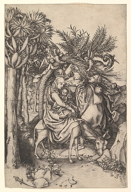 Martin Schongauer, Rest on the Flight into Egypt