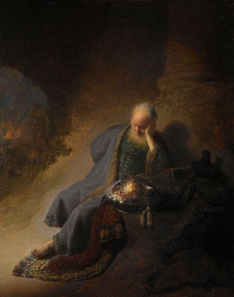Rembrandt, Jeremiah Lamenting the Destruction of Jerusalem