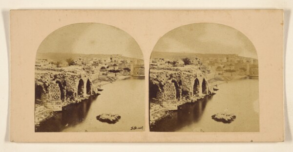 Francis Frith, Tiberias, Seen from the south, on the shore of the lake, looking in a north-west direction toward the Mount of Magdala...