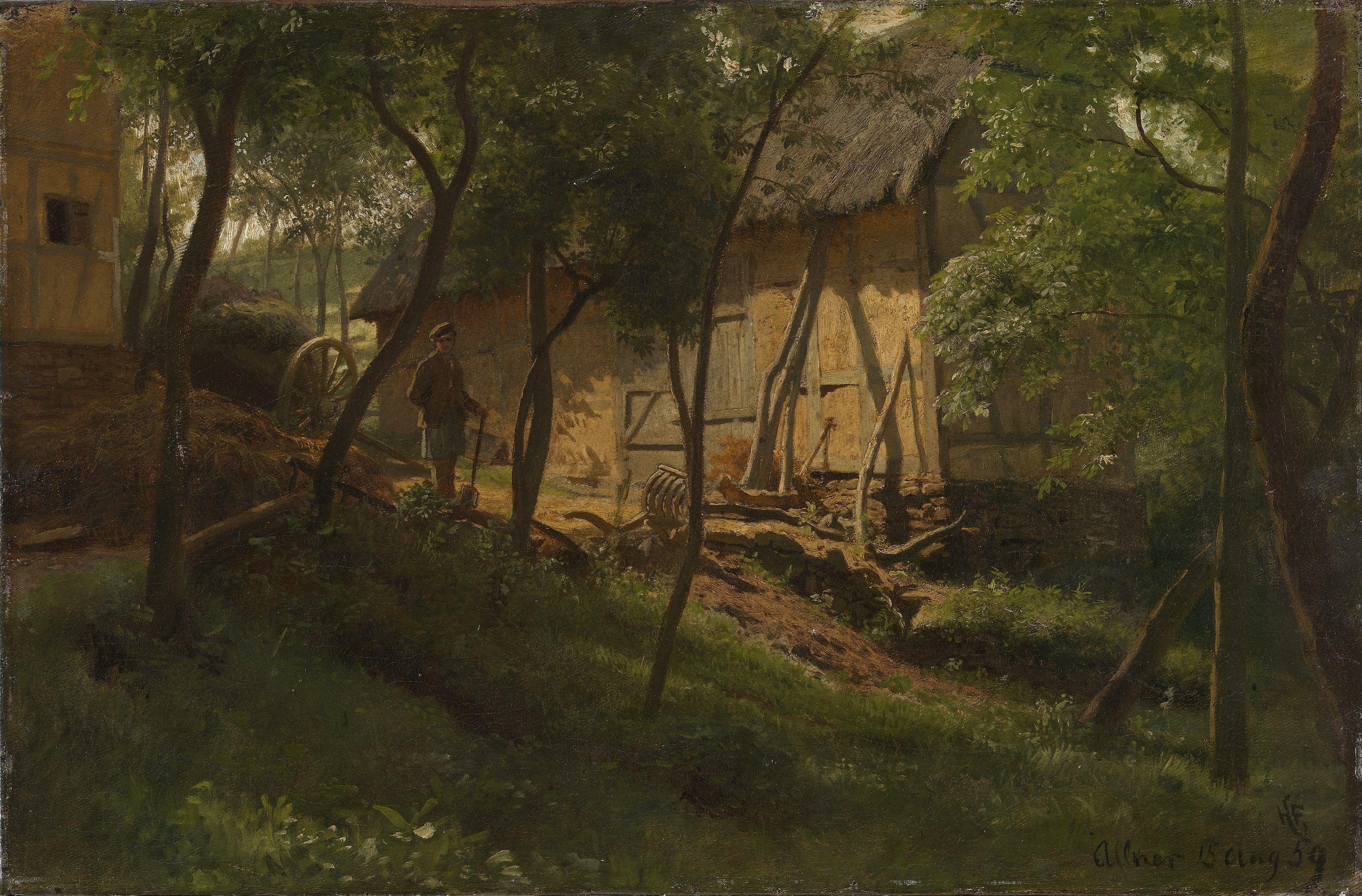 Hans Gude, German Farm