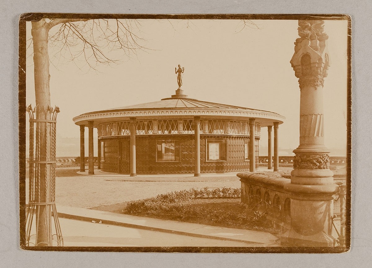 Johann Hinrich W. Hamann, Reisepavillon am Jungfernstieg, Hamburg