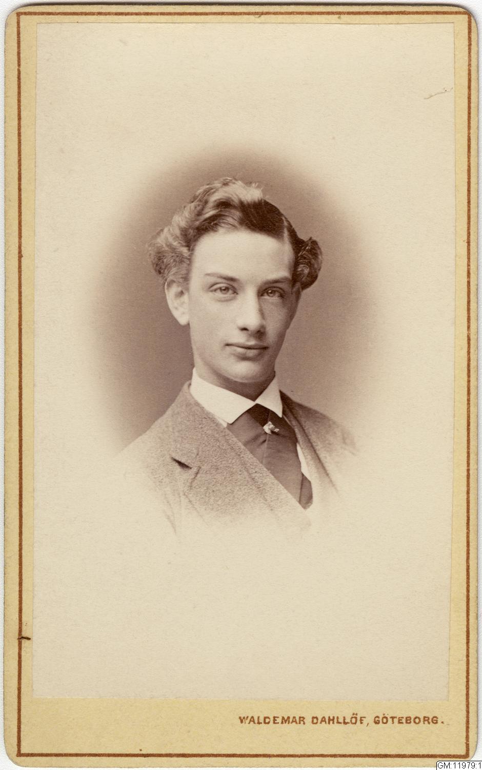 Waldemar Dahllöf, visitkort, påsiktsbild, fotografi, bilder
