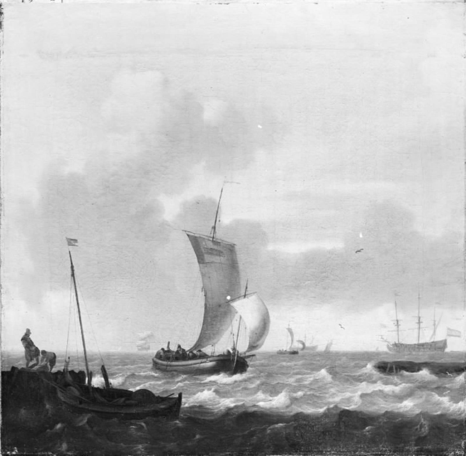 Ludolf Bakhuizen, Indsejlingen til en havn