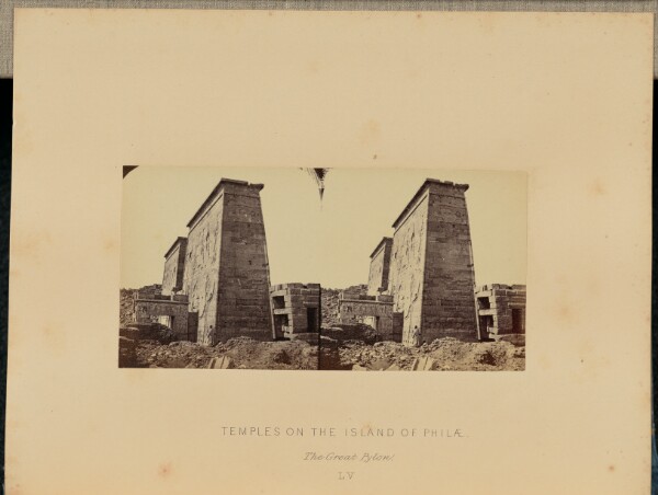 Francis Frith, Temples on the Island of Philæ. The Great Pylon